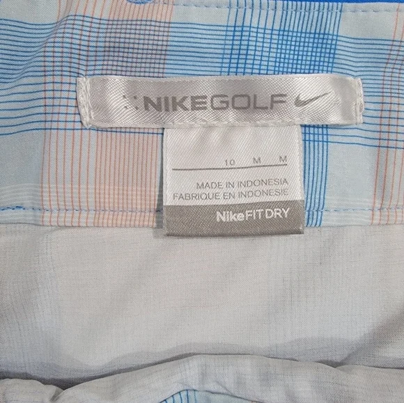 Nike Golf Skort Blue Skort Activewear Skirt with Shorts Zipper sides Size 10 - Picture 8 of 15